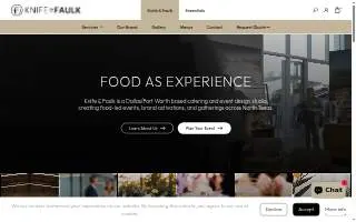 Knife and Faulk website