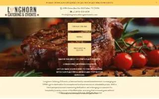 Longhorn Catering & Events website