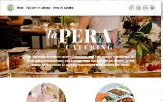 La Pera Catering & Events website