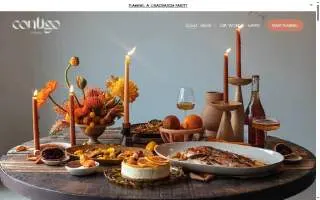 Contigo Catering website