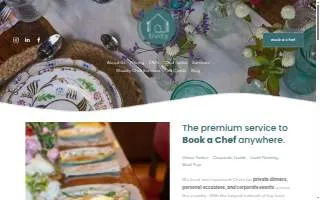 Tivity - Book a Chef website