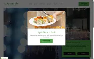 Greenfish Catering of San Jose website