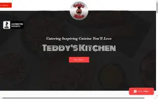 Teddys Kitchen website