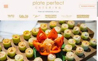Plate Perfect Catering website