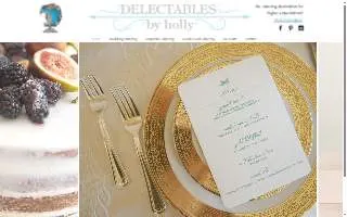 Delectables By Holly Catering website