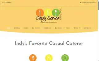 Simply Served Catering of Indianapolis website