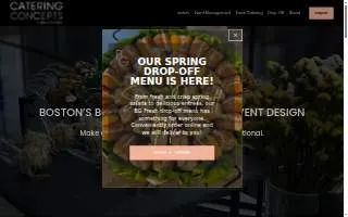 BG Catering Concepts of Boston website