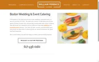 William Ference Catering of Boston website