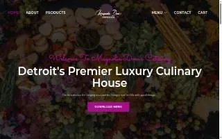 MAGNOLIA DOM'S CATERING SERVICES of Detroit website