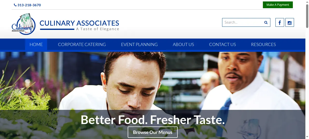 Culinary Associates website