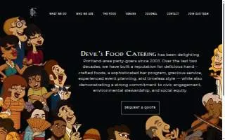 Devil's Food Catering website