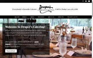 Draper's Catering of Memphis website