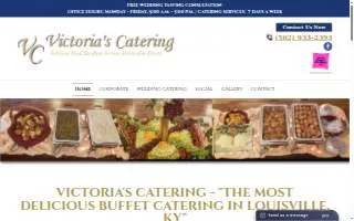 Victoria's Catering website