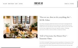 First We Eat Catering & Confections