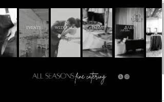 All Seasons Fine Catering & Events website