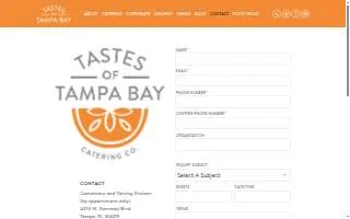 Tastes of Tampa Bay Catering Co. website