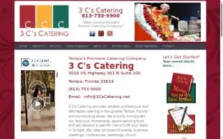 3 C’s Catering of Tampa website