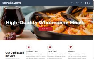 Star Paella & Catering website