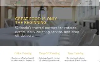 Park Ave VIP Catering website