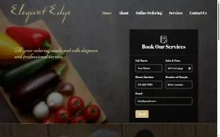 Elegant Edge Catering Company website