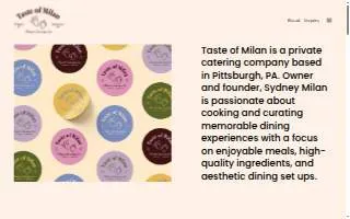 Taste of Milan website