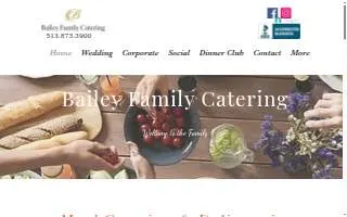 Bailey Family Catering website