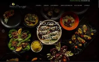 Green Mangos Catering website