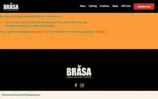 Brasa Premium Catering website