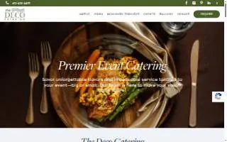 The Deco Catering of Minneapolis website