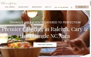 Catering By Design of Raleigh website