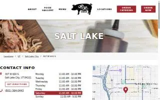 R&R Bbq of Salt Lake City website