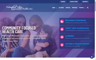 Delaware Valley Community Health of Philadelphia website