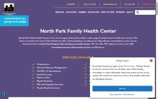 North Park Family Health Center website