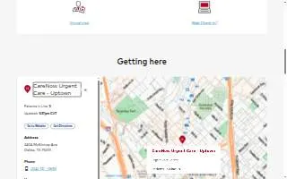 CareNow Urgent Care - Uptown website