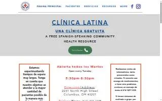 Clinica Latina | Spanish Free Clinic website