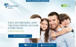 Eastway Medical Clinic & Urgent Care Charlotte website