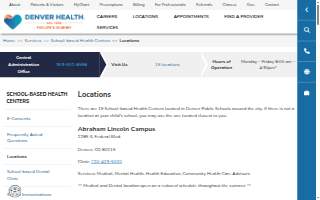 Denver Health School Based Health Centers