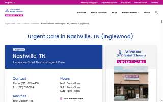 Ascension Saint Thomas Urgent Care - Nashville, Inglewood