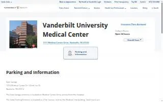 Vanderbilt University Medical Center website