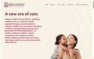 Meharry Health Network - Crosstown website
