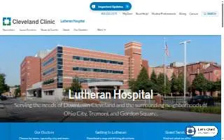 Health Center-Lutheran Hospital website