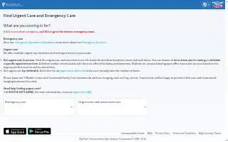 The University of Kansas Health System Urgent Care, T-Mobile Center website