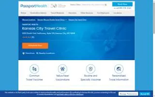 Passport Health Kansas City Travel Clinic website