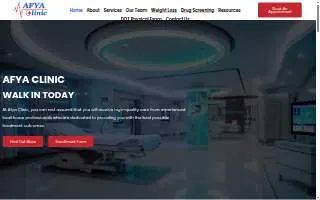 Afya Clinic website