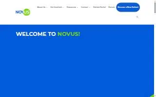 Novus Health website