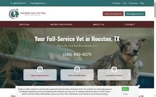 Animal Medical Center of the Village website