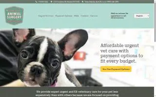 East End Animal Surgery and Urgent Care website