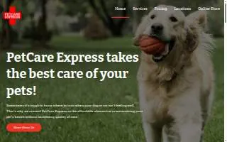 Petcare Express website