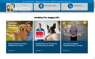 Animal Care Hospital of Phoenix website