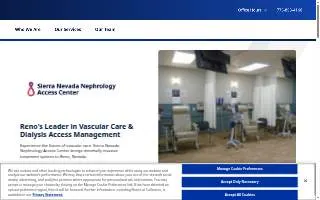Sierra Nevada Nephrology Access Center website